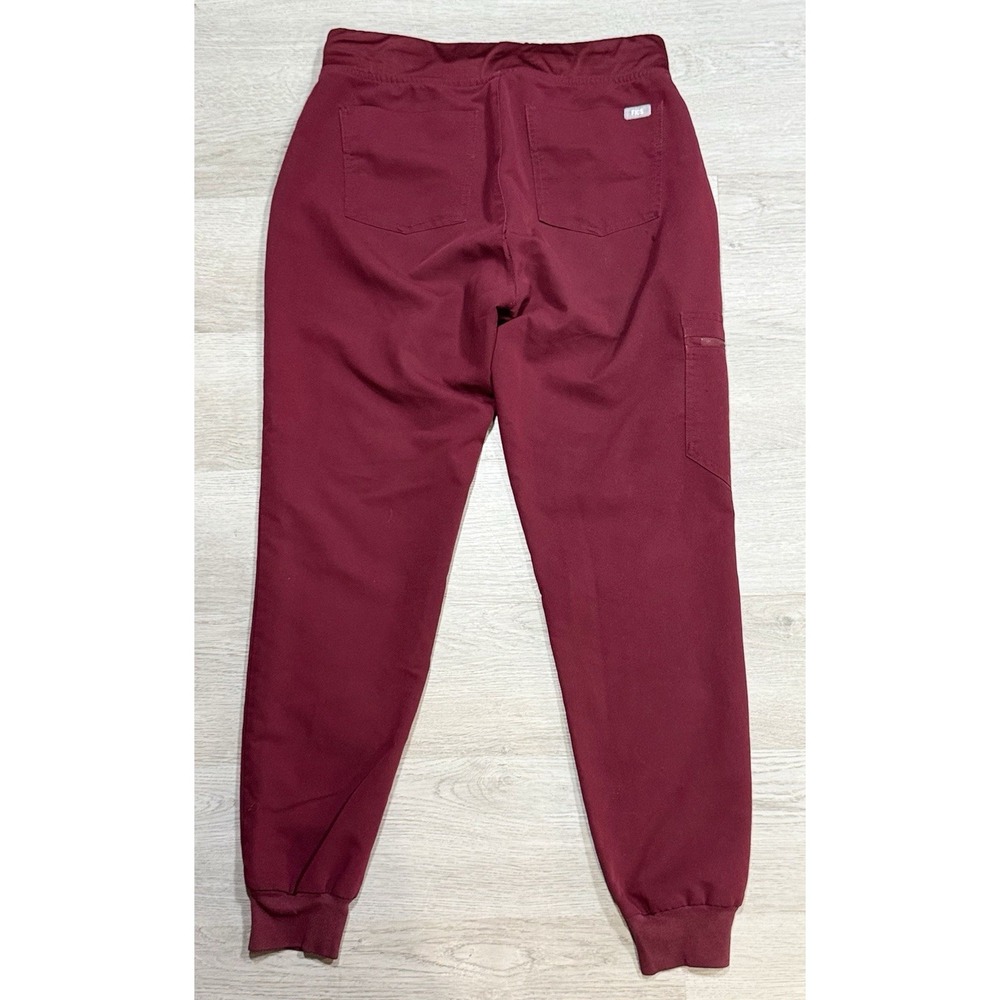 Figs Zamora Jogger Scrub Pants Women's Small Maroon High-Rise Technical Medical - Picture 6 of 9